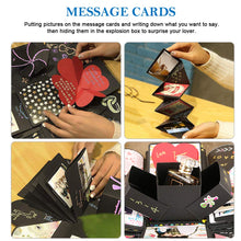Carica l'immagine nel visualizzatore di Gallery, Explosion Box, opamoo Scrapbook Creative DIY Photo Album con 16 PCS di Nero - Ilgrandebazar
