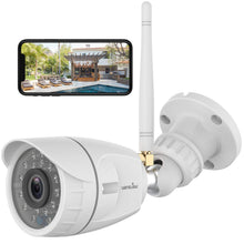 Carica l'immagine nel visualizzatore di Gallery, Telecamera Wifi Esterno, Wansview 1080P Videocamera Sorveglianza Bianco - Ilgrandebazar