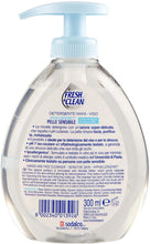 Carica l'immagine nel visualizzatore di Gallery, Fresh &amp; Clean Detergente Mani -Viso Ipoallergenico Pelle Sensibile 300 ml