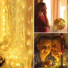 Carica l'immagine nel visualizzatore di Gallery, OUSFOT Tenda Luminosa， Cascata di Luci ，Catena Luminosa,Stringa - Ilgrandebazar