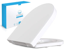 Carica l'immagine nel visualizzatore di Gallery, Sedile WC in Duroplast bianco con abbassamento automatico - coperchio Bianco - Ilgrandebazar
