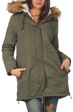 Carica l'immagine nel visualizzatore di Gallery, Malito Donna Foderato Parka Cappuccio Trenchcoat Cappotto-Invernale 81099... - Ilgrandebazar