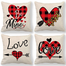 Carica l'immagine nel visualizzatore di Gallery, WENTS Cuscino San Valentino 4PCS Red Love Federa per 45 x 45 cm - Ilgrandebazar