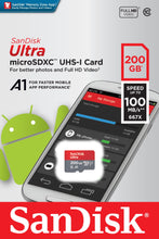 Carica l'immagine nel visualizzatore di Gallery, SanDisk Ultra Scheda di Memoria MicroSDXC da 200 GB e 200 GB, Rosso