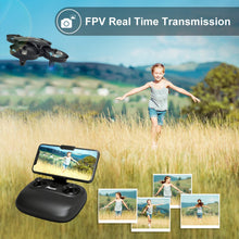 Carica l'immagine nel visualizzatore di Gallery, Potensic Mini Drone con Telecamera Telecomando Quadricottero 16 anni, Nero