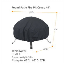 Carica l'immagine nel visualizzatore di Gallery, AmazonBasics - Telo protettivo per braciere circolare da 111 cm, Nero - Ilgrandebazar