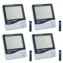 Carica l'immagine nel visualizzatore di Gallery, ESYNiC 4PZ 3 in 1 Igrometro Termometro Digitale con Display LCD 4pz Nero - Ilgrandebazar
