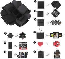Carica l'immagine nel visualizzatore di Gallery, Leben Geschenkbox, Creativo Sorpresa Regalo Box, Explosions-Box DIY Viereck - Ilgrandebazar