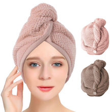 Carica l'immagine nel visualizzatore di Gallery, Turbante Asciugamano 2 Pezzi Quadrato Asciugatura... - Ilgrandebazar