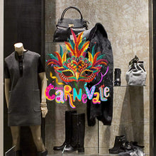 Carica l'immagine nel visualizzatore di Gallery, kina CRC0006 Vetrofania Carnevale 100% Riutilizzabile Decorazioni per... - Ilgrandebazar