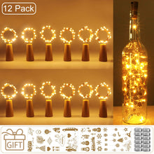 Carica l'immagine nel visualizzatore di Gallery, (12 pezzi) Luci per Bottiglia, kolpop Tappi LED a Batteria Bianco Caldo - Ilgrandebazar