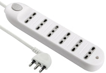 Carica l'immagine nel visualizzatore di Gallery, Electraline 62004 Multipresa 6 posti bivalenti 10/16A con Bianco - Ilgrandebazar