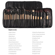 Carica l'immagine nel visualizzatore di Gallery, Pennelli Make Up,Cadrim 24 pezzi Set di pennelli professionali per Madera - Ilgrandebazar