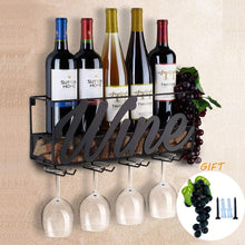 Carica l'immagine nel visualizzatore di Gallery, Tinyuet Scatola per Vino da Parete | Portabottiglie e Vetro | Wine - Ilgrandebazar