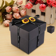 Carica l'immagine nel visualizzatore di Gallery, Howaf Explosion Box DIY Photo Album Scrapbook Creative Fotografico nero - Ilgrandebazar