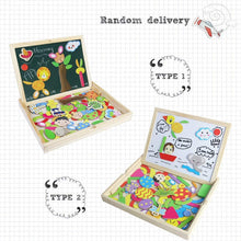 Carica l'immagine nel visualizzatore di Gallery, Puzzle Magnetico Legno Lavagna Magnetica Doppio Lato Puzzle di Legno Giochi Educativi per Bambini 3 4 5 Anni