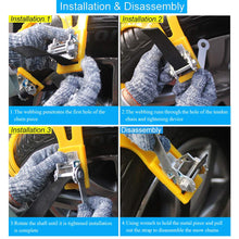Carica l'immagine nel visualizzatore di Gallery, Bosunny Catena da Neve, 6 Pezzi Catene Anti-Slittamento per Automobile 6er - Ilgrandebazar