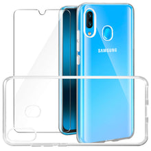 Carica l'immagine nel visualizzatore di Gallery, Leathlux Cover Samsung Galaxy A40 Custodia Trasparente + Pellicola Vetro... - Ilgrandebazar