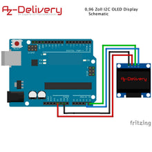 Carica l'immagine nel visualizzatore di Gallery, AZDelivery 3 x Display OLED 0,96 pollici 128x64 Pixel I2C 3x - Ilgrandebazar
