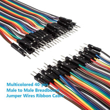 Carica l'immagine nel visualizzatore di Gallery, DSD Tech 120PCS DuPont ponticello connettori maschio pin 8inch, Multicoloured - Ilgrandebazar