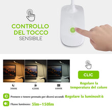 Carica l'immagine nel visualizzatore di Gallery, Lampada Libro 15 LED con Clip, Luce 3 Tipi 1 PEZZO, Bianco