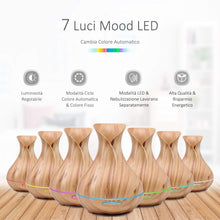 Carica l'immagine nel visualizzatore di Gallery, ASAKUKI 400ml Diffusore di Oli Essenziali, 5 in 1 Aromi, 7... - Ilgrandebazar