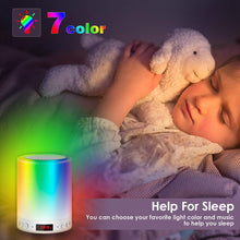 Carica l'immagine nel visualizzatore di Gallery, Lampada Altoparlante Bluetooth, JOLVVN Luce Notturna Bambino MP3 Bianco - Ilgrandebazar