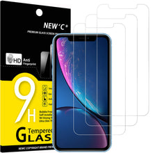 Carica l'immagine nel visualizzatore di Gallery, NEW'C 3 Pezzi, Vetro Temperato Compatibile con iPhone 11 e iPhone XR (6,1 Pollici), Pellicola Prottetiva, Durezza 9H, 0,33mm Ultra Trasparente, Ultra Resistente