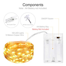 Carica l'immagine nel visualizzatore di Gallery, Luci Per Foto,Litogo 10M 100LED Lucine Led Decorative Camere Bianco Caldo - Ilgrandebazar