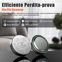 Carica l'immagine nel visualizzatore di Gallery, Confezione da 40 pacchi batteria alcalina AG10(LR1130) --- 40 Pezzi, Argento - Ilgrandebazar