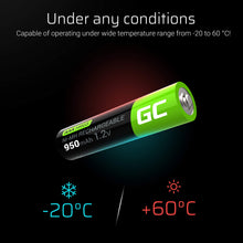 Carica l'immagine nel visualizzatore di Gallery, Green Cell 950mAh 1.2V confezione da 4 Pile AAA Akku, Confezione 4 - Ilgrandebazar