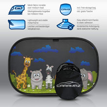 Carica l'immagine nel visualizzatore di Gallery, Tendine parasole auto bambini nere animali - Parasole M/L, Nero con - Ilgrandebazar
