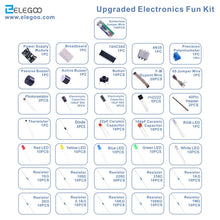 Carica l'immagine nel visualizzatore di Gallery, Elegoo Kit Elettronico con Breadboard di 830 Punti, Cavetti, Modulo Set A - Ilgrandebazar