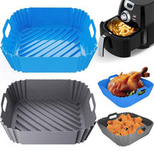 Carica l'immagine nel visualizzatore di Gallery, 2 Pezzi 22CM Teglia in Silicone per Friggitrice ad Aria, Pipiruew Riutilizzabile Pot adatta a 6-8 QT