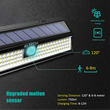 Carica l'immagine nel visualizzatore di Gallery, Luce Solare Esterno AITECH Lampada 118 Led con Sensore 1 Pezzo - Ilgrandebazar
