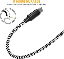 Carica l'immagine nel visualizzatore di Gallery, Cavo USB C, 5Pezzi[0.25M 0.5M 1M 2M 3M] 3A Nylon Type-C di Rapida... - Ilgrandebazar