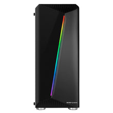 Carica l'immagine nel visualizzatore di Gallery, Mars Gaming MCX, custodia PC ATX, vetro temperato, ventola RGB DUAL RING Nero - Ilgrandebazar