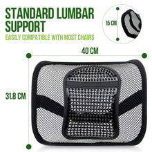 Carica l'immagine nel visualizzatore di Gallery, Supporto Lombare, RenFox Schienale Ergonomico Cuscino Pad Black - Ilgrandebazar