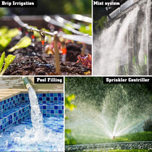 Carica l'immagine nel visualizzatore di Gallery, CROSOFMI Irrigatore Giardino Timer per Irrigazione Batteria Automatica Programmatore Centralina Irrigazione Ampio Schermo da 3 Pollici 1 programma