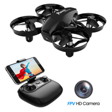 Carica l'immagine nel visualizzatore di Gallery, Potensic Mini Drone con Telecamera Telecomando Quadricottero 16 anni, Nero
