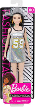 Carica l'immagine nel visualizzatore di Gallery, Barbie- Fashionistas Bambola con Vestito Argento Glitter, FXL50