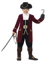 Carica l'immagine nel visualizzatore di Gallery, Smiffys Costume Deluxe Capitano Dei Pirati, Nero, con giacca, Gilet,... - Ilgrandebazar