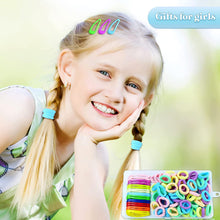 Carica l'immagine nel visualizzatore di Gallery, Hanyousheng Elastici Capelli, Multicolori Elastiche per Capelli Set, Fermagli per Capelli Lacci per Capelli Set, 120 Pezzi Mollette per Capelli Bambina Elastici, Capelli Accessori per Bambina