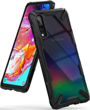 Carica l'immagine nel visualizzatore di Gallery, Ringke Fusion-X Progettato per Custodia Galaxy A70 Protezione Shock Black - Ilgrandebazar