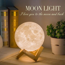 Carica l'immagine nel visualizzatore di Gallery, Lampada Luna 3D Stampata, ALED LIGHT Piena Moon con 3 Colori