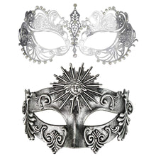 Carica l'immagine nel visualizzatore di Gallery, Maschera mascherata da coppia, corazzata Costumi veneziani Maschera... - Ilgrandebazar