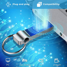 Carica l'immagine nel visualizzatore di Gallery, Chiavetta USB 256GB - camcise Impermeabile Pendrive USB 3.0 Metallo Pen Drive Plug-and-Play Pennetta USB per Computer, Tablet, con Portachiavi Portatile (256gb)