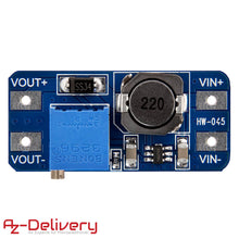 Carica l'immagine nel visualizzatore di Gallery, AZDelivery 5 x MT3608 Modulo Convertitore DC-DC Regolabile Step Up 5x - Ilgrandebazar
