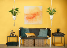 Carica l'immagine nel visualizzatore di Gallery, Luxbon Set di 4 Fioriere Sospese in Macrame da Interno ed Esterno 104cm, Beige - Ilgrandebazar