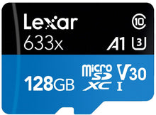 Carica l'immagine nel visualizzatore di Gallery, Lexar Schede ad alte prestazioni 633x 128GB microSDXC UHS-I - Ilgrandebazar